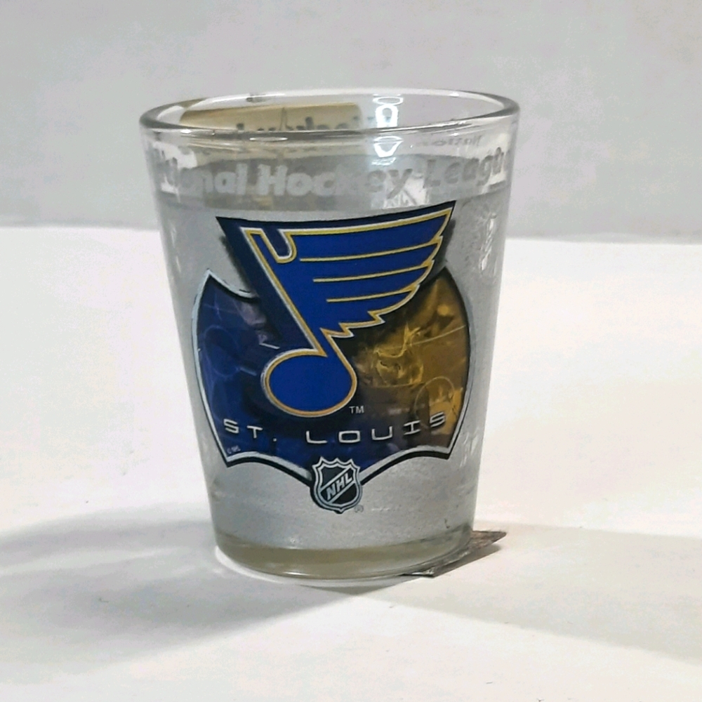 St Louis Blues Wrap Round Single Shot Glass